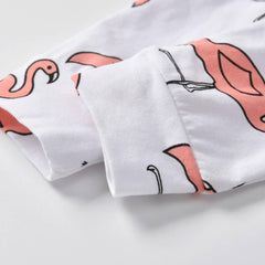 Baby Girl's Flamingo Romper, Pants and Headband 3 Pcs Set - Stylus Kids