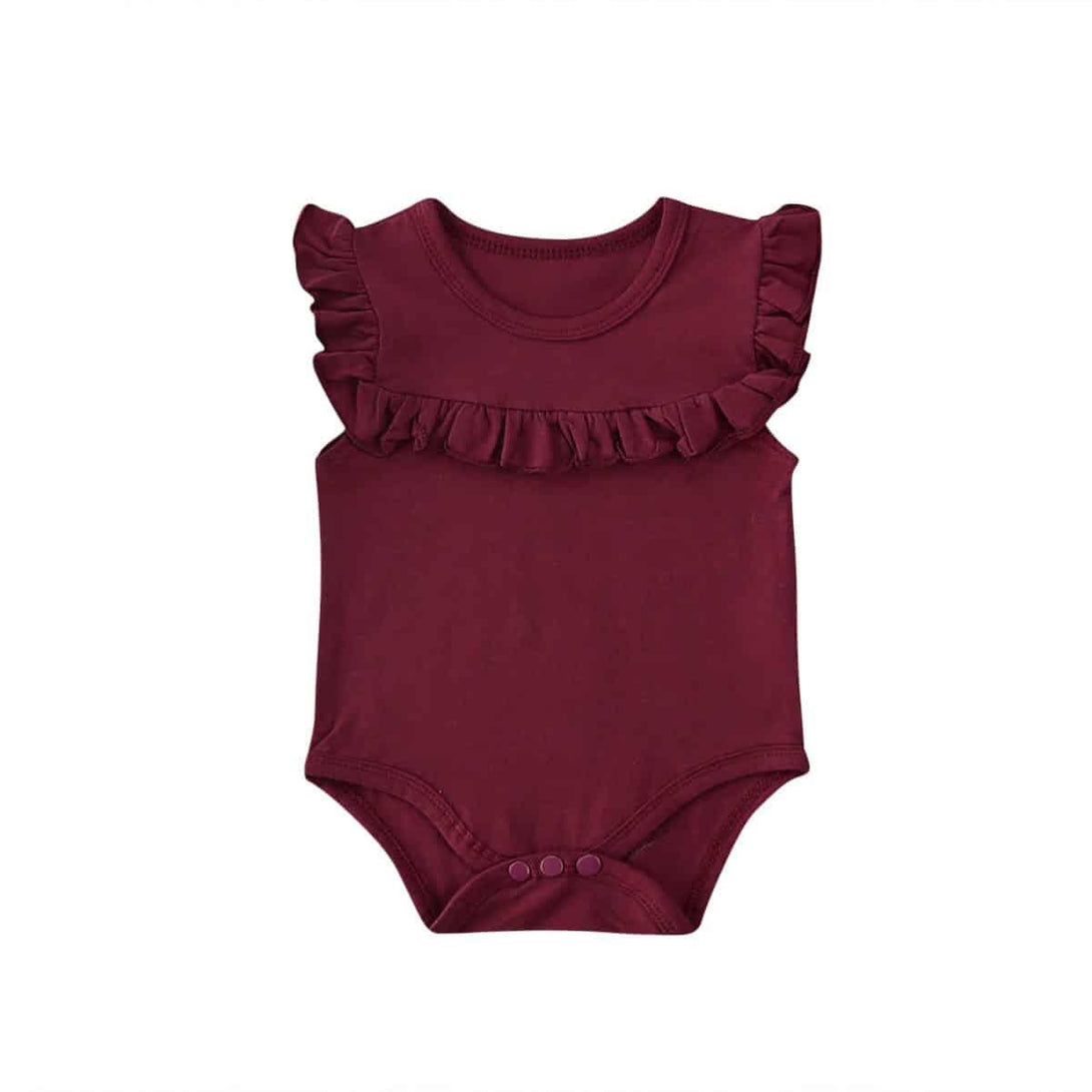 Baby Girl's Summer Ruffled Sleeveless Romper - Stylus Kids