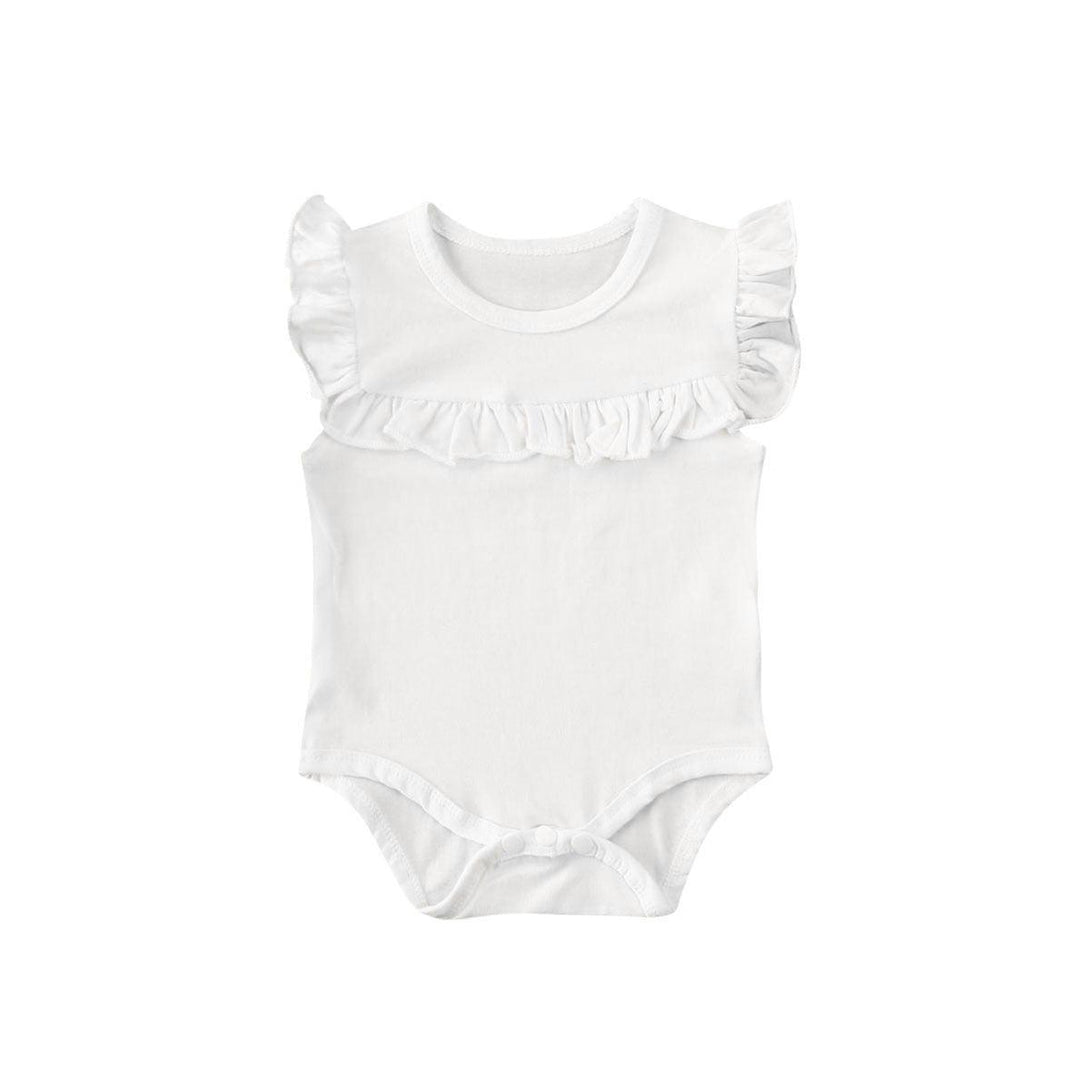 Baby Girl's Summer Ruffled Sleeveless Romper - Stylus Kids