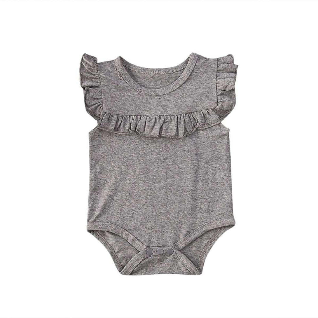 Baby Girl's Summer Ruffled Sleeveless Romper - Stylus Kids