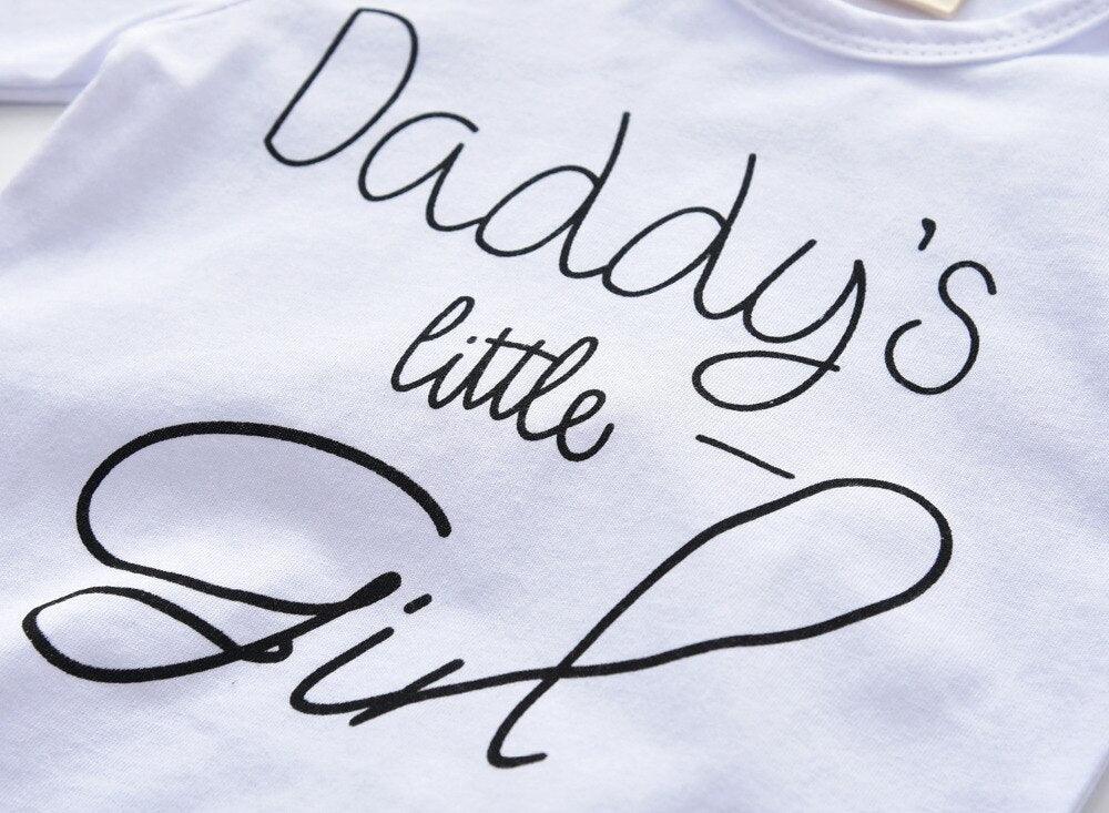 Daddy's Little Girl Sweatshirt, Pants and Headband 3 Pcs Set - Stylus Kids