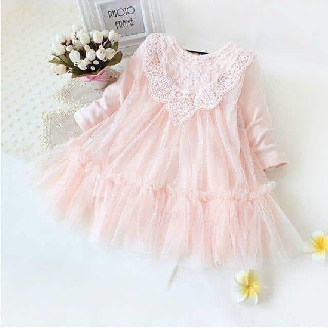 Lovely Light Lace Baby Girl's Dress - Stylus Kids