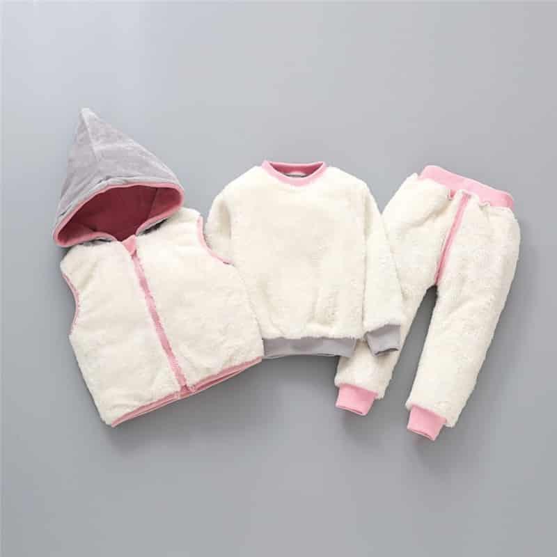 Girl's Warm Autumn Clothing Set - Stylus Kids