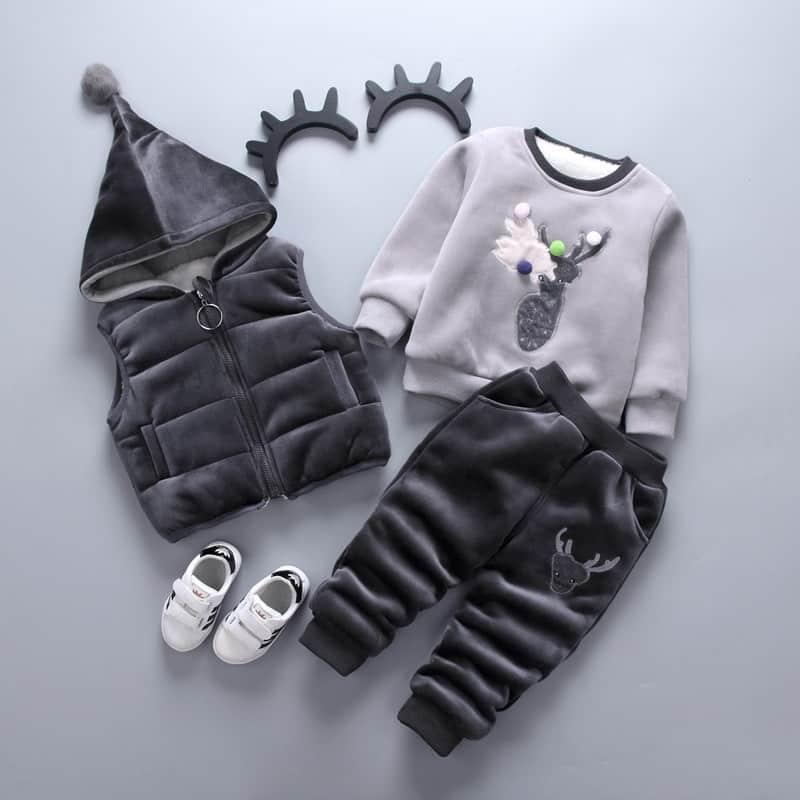 Girl's Warm Autumn Clothing Set - Stylus Kids