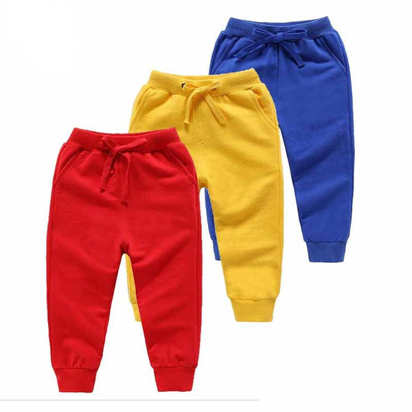 Solid Color Elastic Waist Soft Baby Pants - Stylus Kids