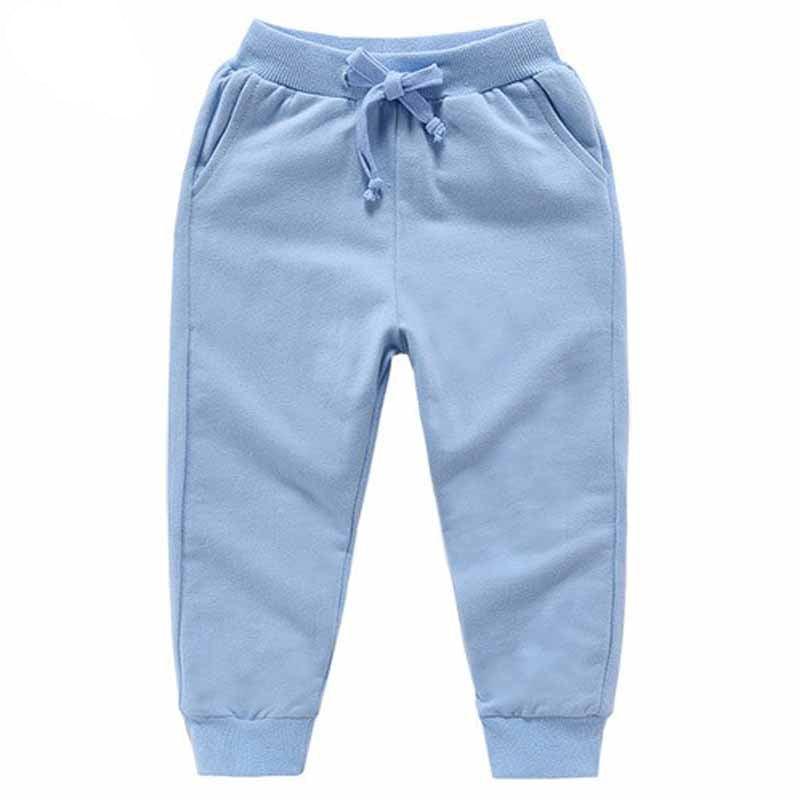 Solid Color Elastic Waist Soft Baby Pants - Stylus Kids