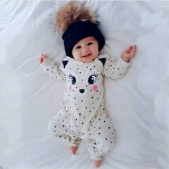 Baby Girl's Cute Fox Romper - Stylus Kids