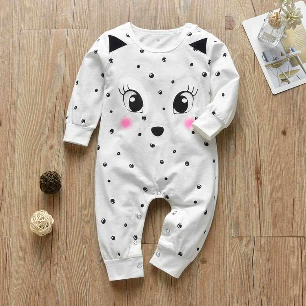 Baby Girl's Cute Fox Romper - Stylus Kids