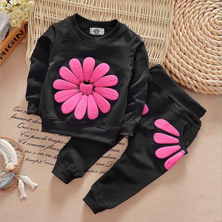 Baby Girl’s  Flower Printed Clothing Set - Stylus Kids