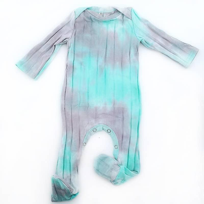 Baby's Tie Dye Cotton Romper with Hat - Stylus Kids