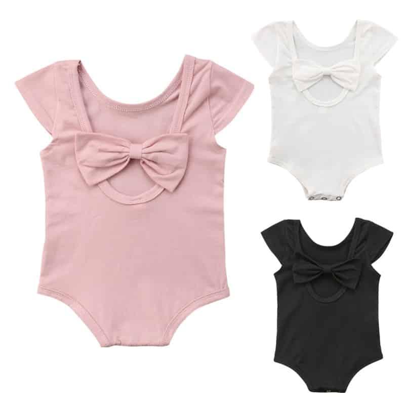 Baby Girl's Bow Romper - Stylus Kids