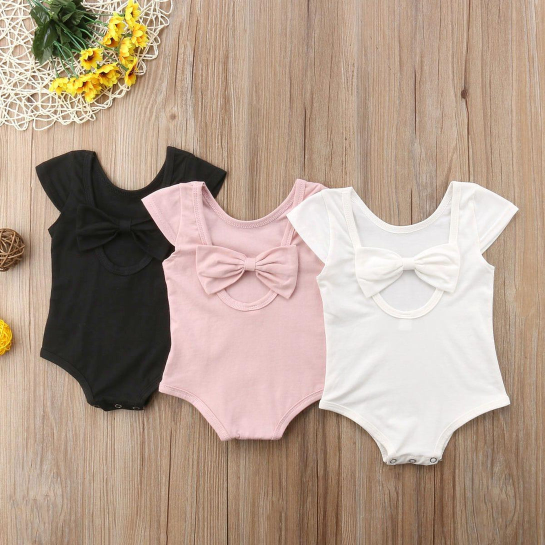 Baby Girl's Bow Romper - Stylus Kids