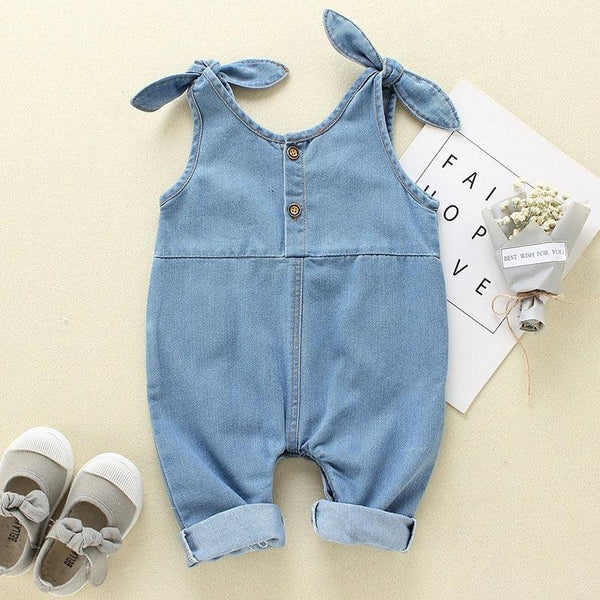 Summer Baby Girl's Denim Romper - Stylus Kids