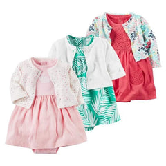 Baby Girls Floral Patterned Rompers