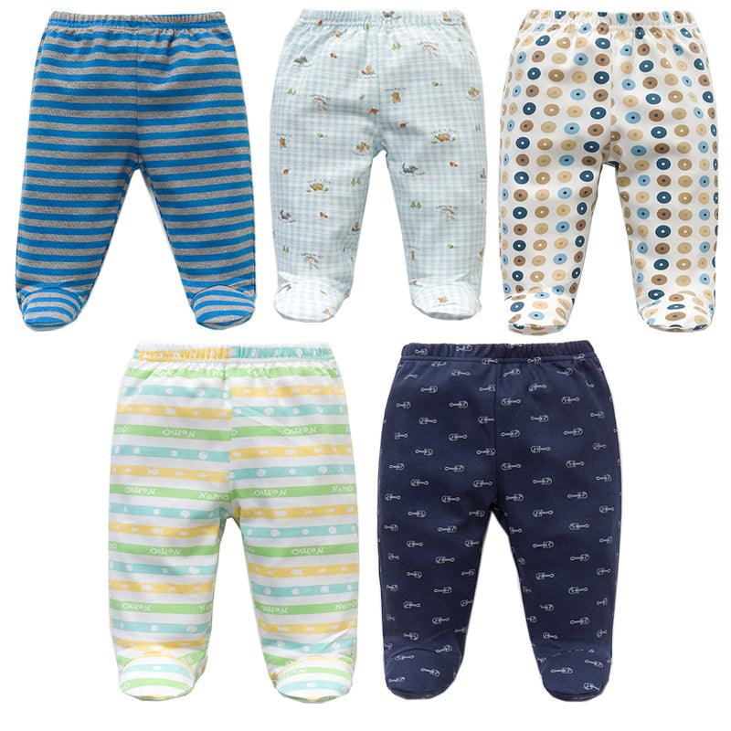 Set of Five Baby Boys' Cotton Pants - Stylus Kids