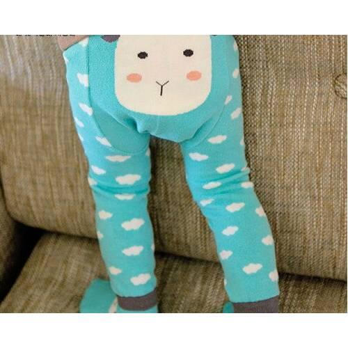 Kid's Cotton Skinny Pants with Cartoon Pattern - Stylus Kids