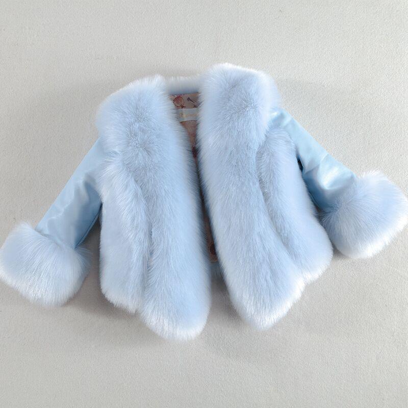 Girl's Luxury Eco Fur Coat