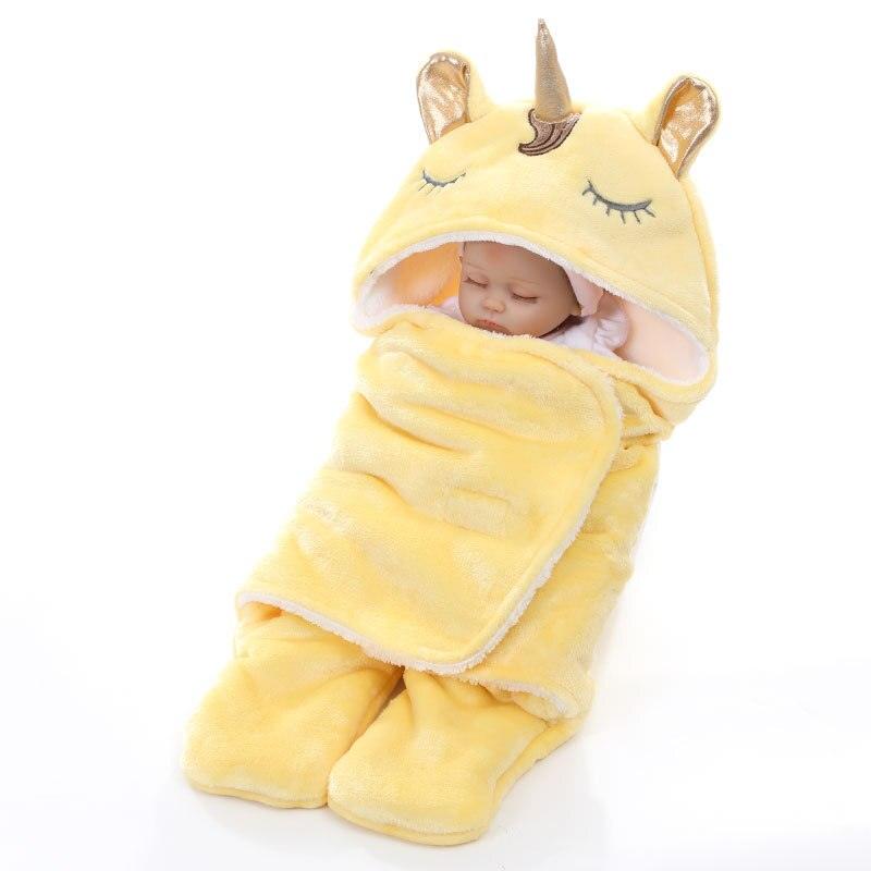 Warm Fleece Unicorn Design Baby Blanket Sleeper - Stylus Kids