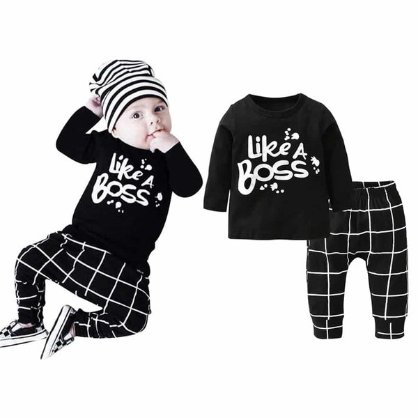 Newborns "Like A Boss" Clothing Set 2 Pcs