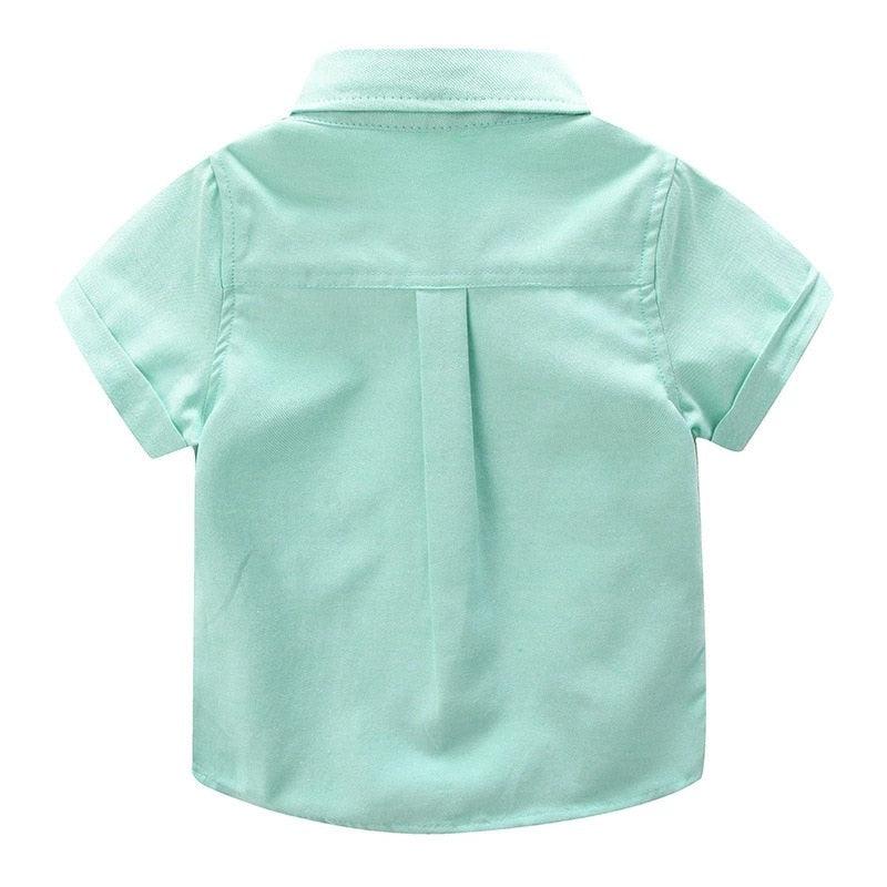 Boys' Short Sleeved Plain Polyester Shirt - Stylus Kids