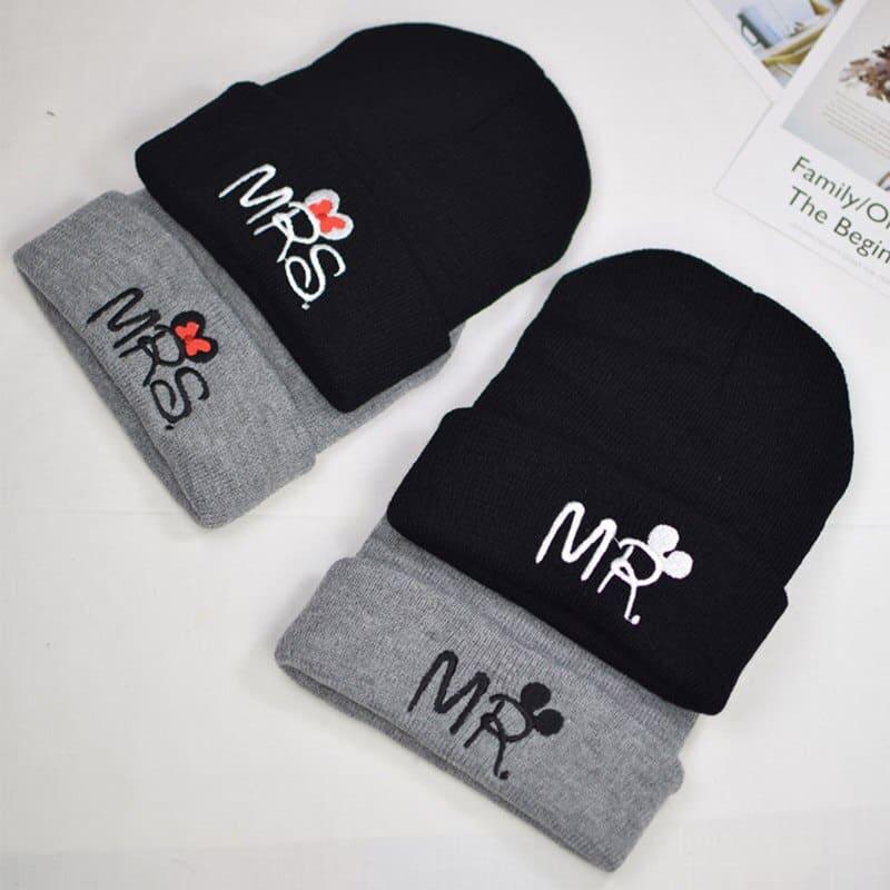 Baby's Mr and Mrs Embroidered Winter Hat