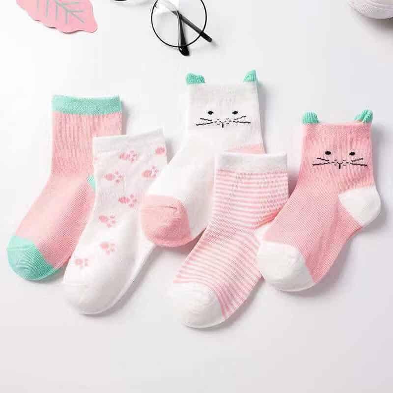 5 Pairs Spring Soft Socks