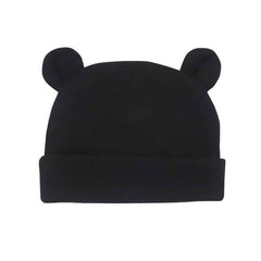 Solid Cotton Newborn Baby Hat with Ears