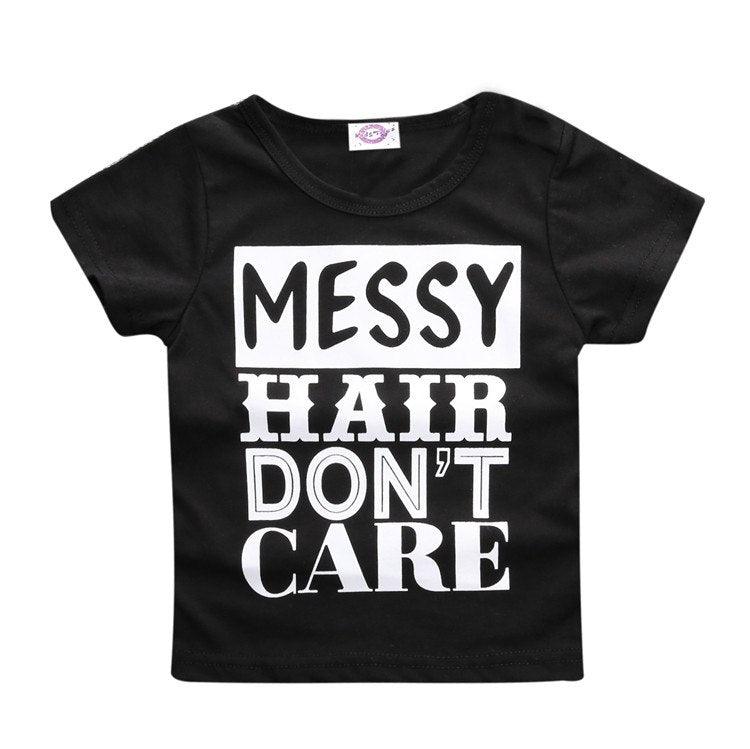 Black and White Cotton Baby Boys T-Shirt - Stylus Kids