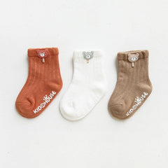 3 Pairs Cute Cartoon Newborn Socks