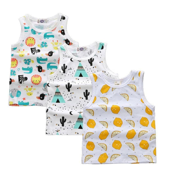 Summer Cotton Baby Boys Tank Tops Set - Stylus Kids