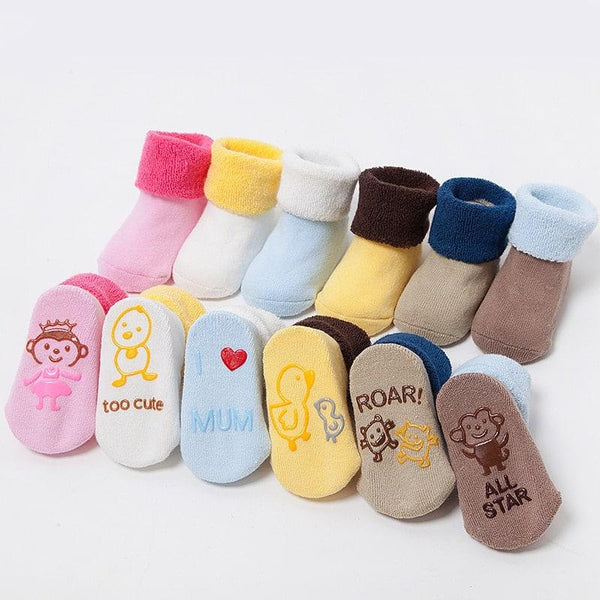 Jolies chaussettes en coton brillant pour bébé