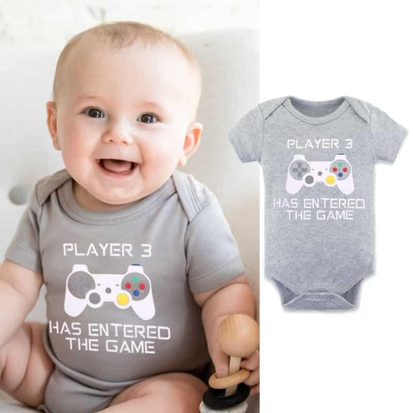 Baby's Funny Gaming Printed Romper