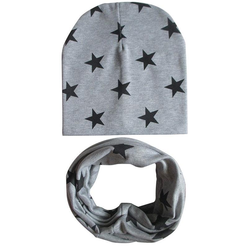 Baby's Cotton Winter Hat and Scarf Combo - Stylus Kids