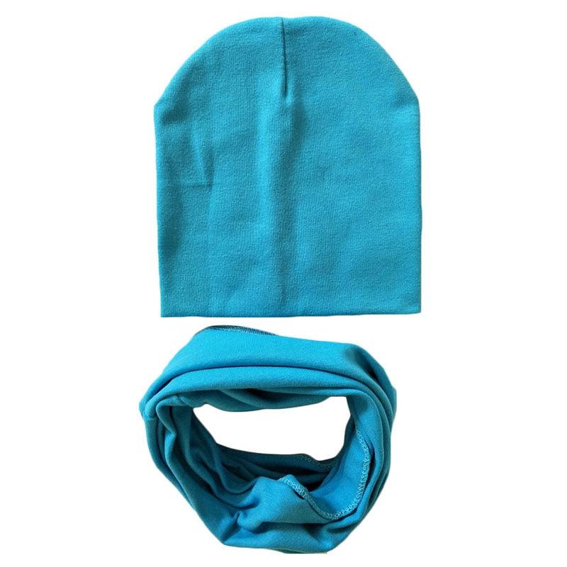 Baby's Cotton Winter Hat and Scarf Combo - Stylus Kids