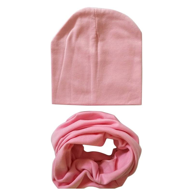 Baby's Cotton Winter Hat and Scarf Combo - Stylus Kids