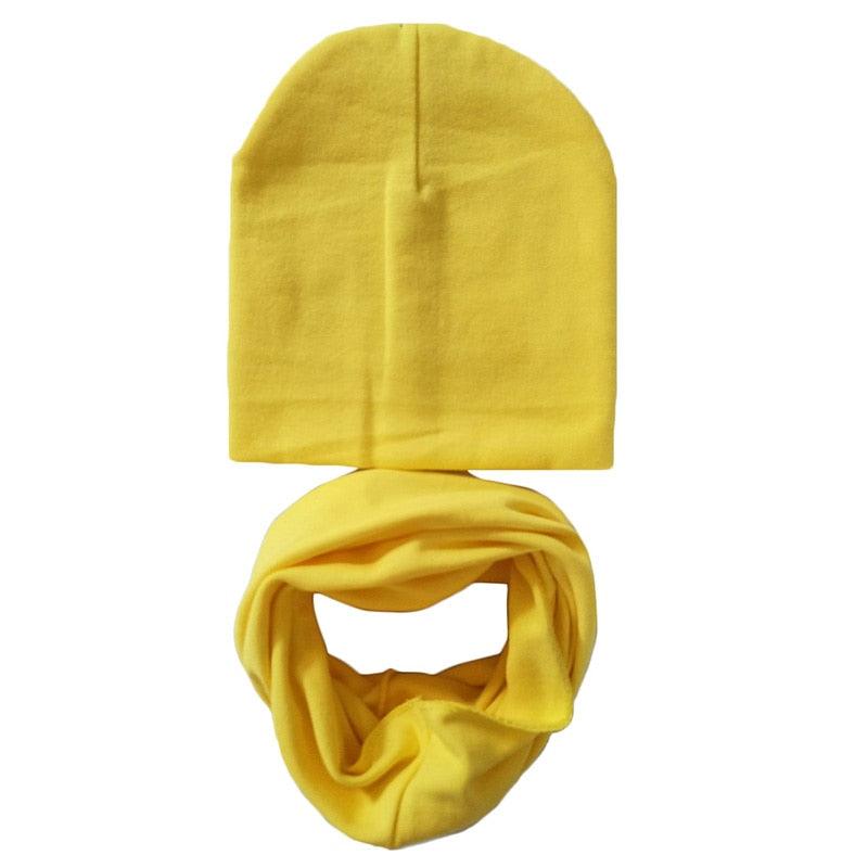 Baby's Cotton Winter Hat and Scarf Combo - Stylus Kids