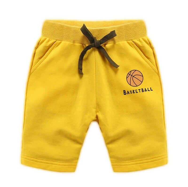 Elastic Waist Baby Shorts with Basketball Print - Stylus Kids