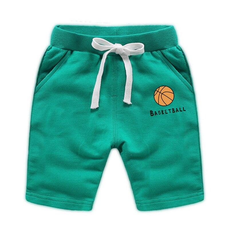 Elastic Waist Baby Shorts with Basketball Print - Stylus Kids