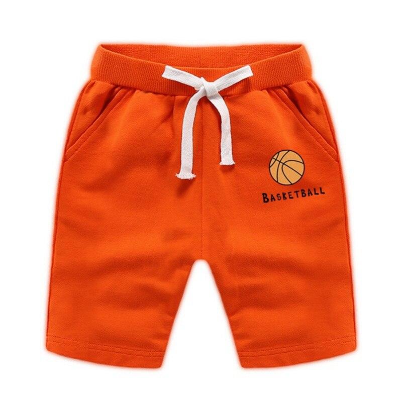 Elastic Waist Baby Shorts with Basketball Print - Stylus Kids