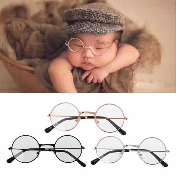 Round Shaped Transparent Glasses for Baby Boy