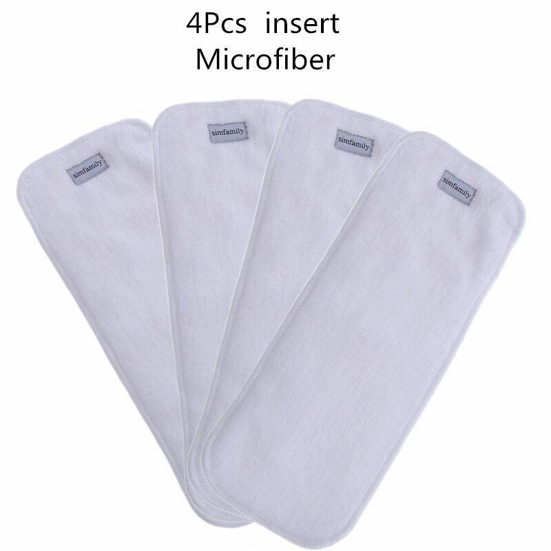 Adjustable Reusable Nappies 4 Pcs Set - Stylus Kids