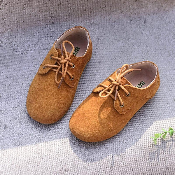 Suede Leather Oxford Shoes