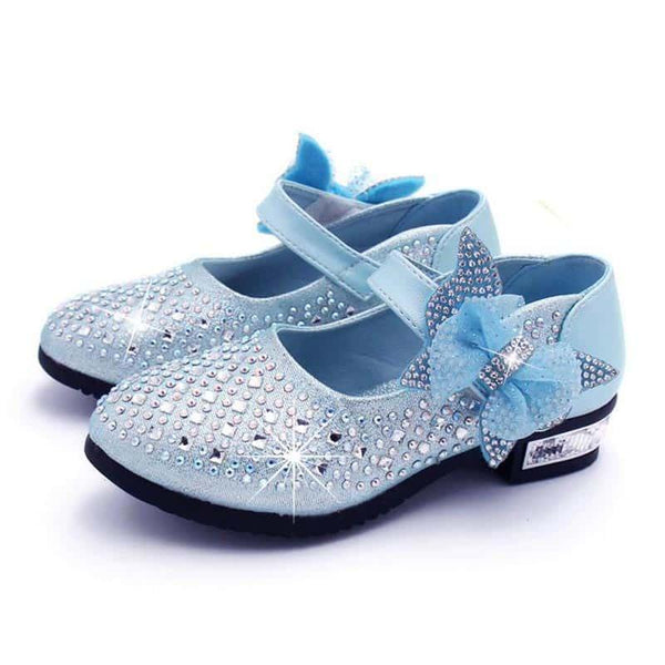 Girl's Sandals With Bow And Rhinestones