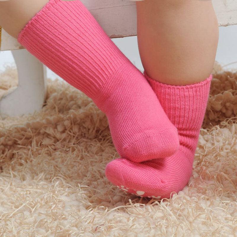 Candy Color Anti Slip Baby Socks - Stylus Kids