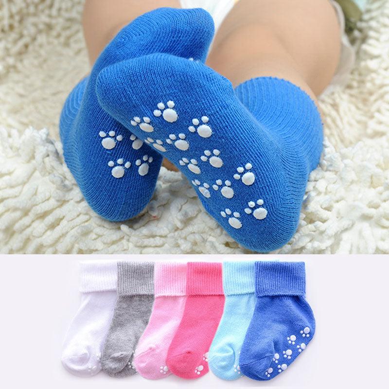 Candy Color Anti Slip Baby Socks - Stylus Kids