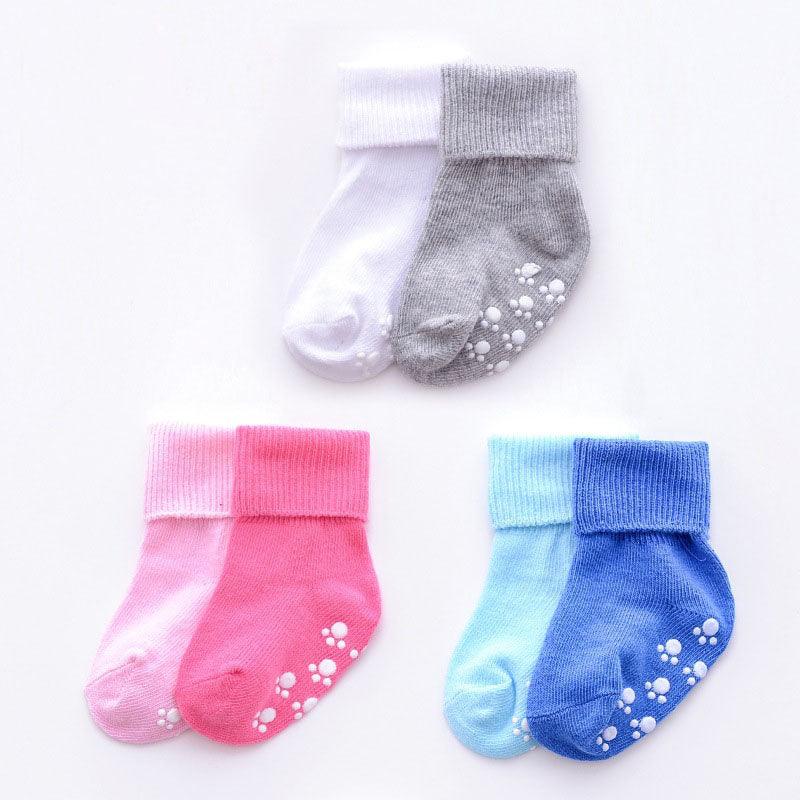 Candy Color Anti Slip Baby Socks - Stylus Kids