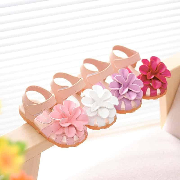 Princess Girl's Toe Cap Covering Sandals