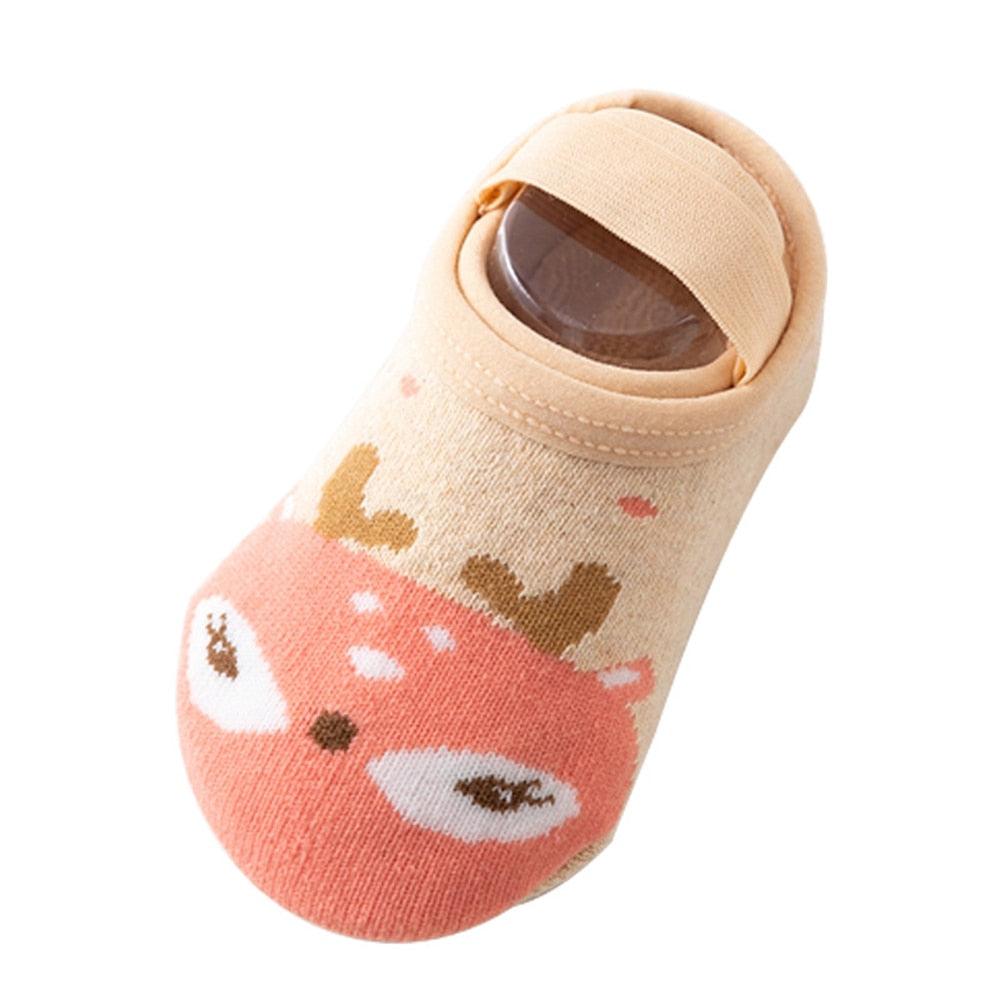 Anti Slip Soft Baby Socks with Animals Pattern - Stylus Kids