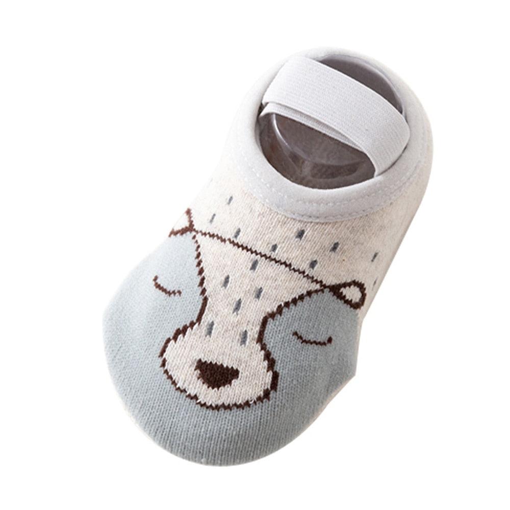 Anti Slip Soft Baby Socks with Animals Pattern - Stylus Kids