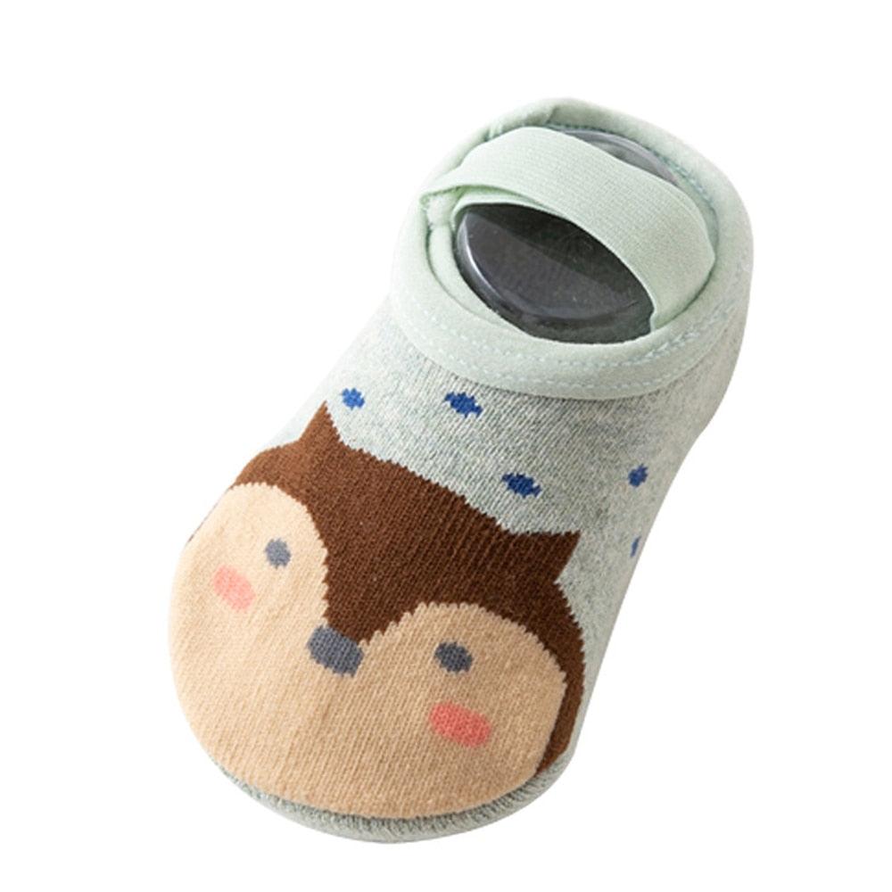 Anti Slip Soft Baby Socks with Animals Pattern - Stylus Kids